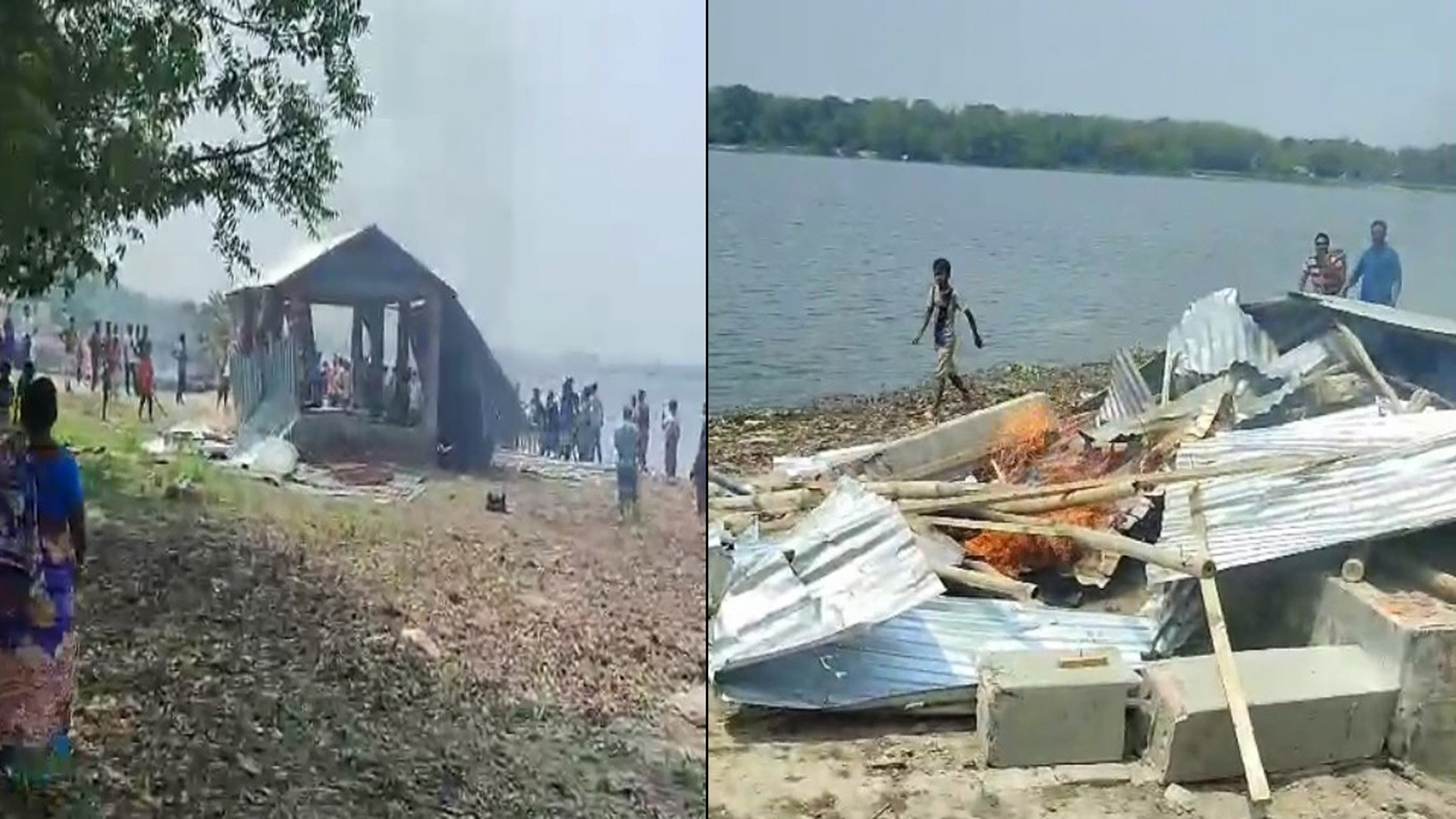 কোটচাঁদপুরে বাওড় ইজারাদারের অফিস ভাঙচুর, অগ্নিসংযোগ